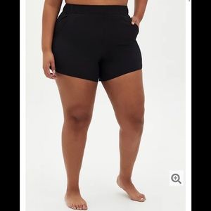 Torrid Black Dolphin Hem Swim boardshort